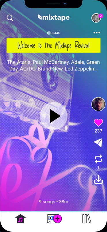 The Mixtape feed.